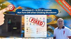 Fix - Windows 11 PC or Laptop Not Turn Off after Clicking Shutdown