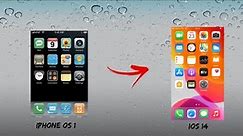iOS Home Screen Evolution (iPhone OS 1 - iOS 14)