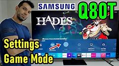 Samsung Q80T: Mejores Settings Modo Juego HDR SDR - Sí tiene HDMI 2.1