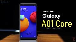 Samsung Galaxy A01 Core First Look, Camera, Design, Key Specifications, Features