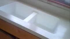 Wilsonart laminate countertop with a Karran undermount sink