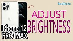 iPhone 12 Pro MAX - How to Adjust Brightness | Howtechs