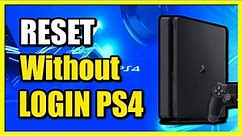 How to Factory Reset PS4 without Signing in or PASSWORD (Fast Tutorial)