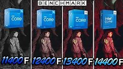 Intel i5 11400F vs 12400F vs 13400F vs 14400F / Test / 1080p - 1440p / RTX 4090