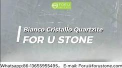 Oriental Bianco Cristallo Quartzite/Pure White Crystal Quartzite Slab FOR U STONE #crystalquartzite