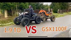 Quad Samoróbka 1.9TD 4x4 SUZUKI GSX1100F X2 Homemade ATV Quad! CRIS QUAD
