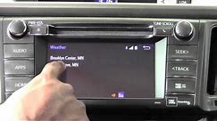 2014 Toyota RAV4 Entune Weather App How To By Brookdale Toyota