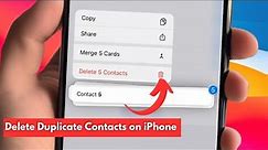 How To Delete Duplicate Contacts on iPhone iOS 17 | 14 Pro Max / 11 /12 / 13 / 15 Pro Max / xs / 7/8