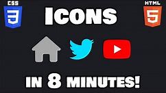 Learn CSS icons in 8 minutes! 🐤