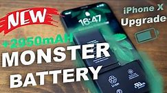 Upgrading my iPhone X with 3000 Battery 🔋 MONSTER NOHON Battery increased Capacity