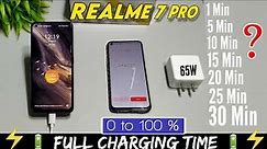 Realme 7 Pro Battery Charging Test 0 to 100% | Realme 7 Pro 65W Battery Charging Test | Realme Updat