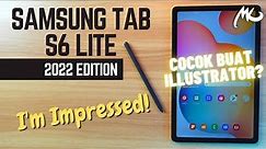 Samsung Tab S6 LITE 2022 di mata Illustrator #samsungtabs6lite