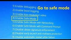 How to Go To Safe Mode in Windows 10 | Enable safe mode from Startup Settings