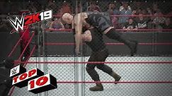 Top 10 Steel Cage Moments: WWE 2K19 Top 10