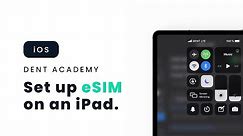 DENT eSIM – Set up your digital SIM card on an iPad