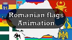 Romanian flags animation