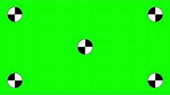 Blank Green Screen With Tracking Markers