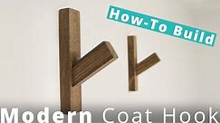 How to Build a Modern Coat Hook DIY Project | Woodworking