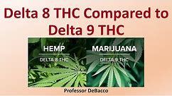 Delta 8 THC Compared to Delta 9 THC