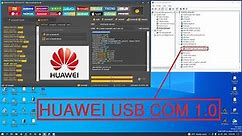 Install Huawei USB COM 1.0