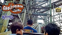 December 2022 Ghost Rider Roller Coaster Third Row On Ride 4K POV Knott's Berry Farm