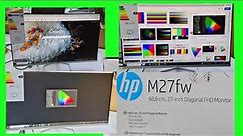 HP m27fw monitor unboxing & Testing || 2H1A4AS