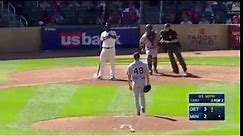 Tigers and Twins fight after hit by pitch | Detroit Tigers and Minnesota Twins brawl from HBP