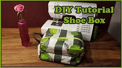 DIY Upcycling Tutorial Shoe Box | Schuhtasche aus alter Einkaufstasche selbst nähen