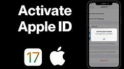 How To Fix Verification Failed This Apple ID is Not Active (Updated)