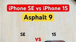 iPhone SE vs iPhone 15 #shorts #short #techguidedeepak #iphone #asphalt9