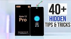 Redmi Note 12 Pro Top 40+ hidden features|Redmi Note 12 Pro Tips & Tricks|Redmi Note 12 Pro Features