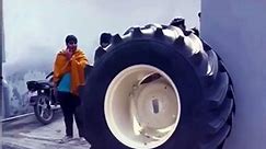 4 LAKH KA TYRE 💯 #nishudaswal #tractor #farmer #toachanking #jhondeere