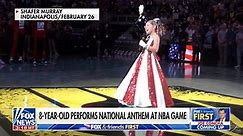 8-year-old's national anthem performance at NBA game goes viral: 'The crowd gets me going'