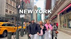 New York City Walking Tour Spring 2024 - Midtown Manhattan 4K NYC Walk 6th Avenue, Central Park