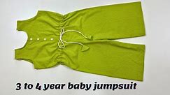 3 to 4 year baby jumpsuit cutting and stitching/ baby jumpsuit