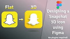 How to create 3D icons with Figma | Snapchat 3D icon | Figma Tutorial
