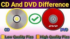 CD and DVD Difference| Difference between CD and DVD