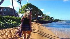 Nice little beach in Kapaa on Kauai, Hawaii