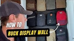 Building a Ruck, Bag, or Backpack Display Wall