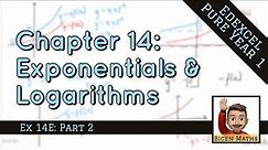 Exponentials & Logarithms 10 • Laws of Logs - examples • P1 Ex14E • 🤖