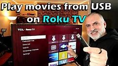 How to play movies from USB key on Roku TV - Step by step
