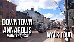 Downtown Annapolis Walk Tour [4K] | Maryland, USA