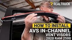 How to Install AVS In Channel Vent Visors on a 2020 Ram 2500