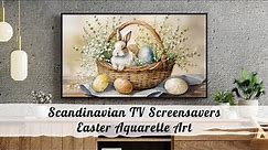 Easter Watercolour Collection | Screensavers for your TV | 4 images in HD | No music