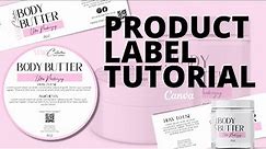 Product Label Tutorial | DIY Product Label | Canva Tutorial