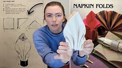 I Tried to Learn How to Fold Napkins