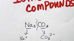 Practice naming ionic compounds First name the cation and then the anion #ioniccompounds #chemistryhelp #chemistrytutor #genchem #chem #generalchemistry #alevelchemistry #chemistryhacks #stemtok #