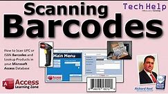 Scanning Barcodes (UPC, ISBN, EAN, etc.) to Lookup Products in your Microsoft Access Database