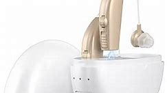 Hearing Aids Hearing Amplifiers Hearing Aids for Seniors Rechargeable with Noise Cancelling-Hearing Aid for Hearing Loss Hearing Amplifier for Seniors(1 Pair)