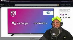 PHILIPS Smart TV 43 Full HD Android 43PFG691778, Google Assistant, Comando de Voz, HDR, 3 HDMI, Wifi